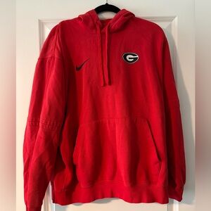 Nike Red UGA Pullover Hoodie